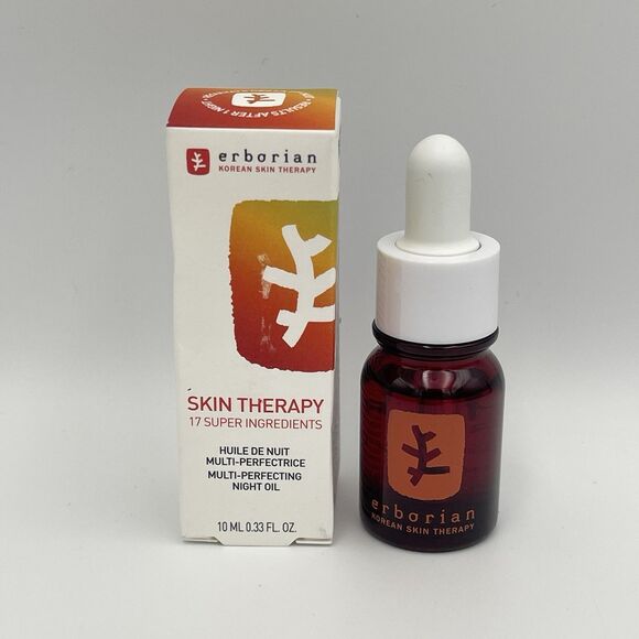 ERBORIAN Skin Therapy Multi-Perfecting Night Oil Serum 10mL / 0.33oz Travel Size - Picture 1 of 9